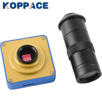 KOPPACE 38MP HDMI USB Industrijske Video Mikroskopom Digitalni Zoom Objektiv, HDMI Izhod+100X C Vmesnik Objektiv za Telefon Popravila