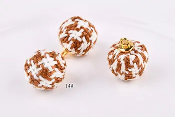 Koreja barva konoplje tkanje kroglice nakit dodatki DIY ročno izdelani uhani uhan obesek materiala paket