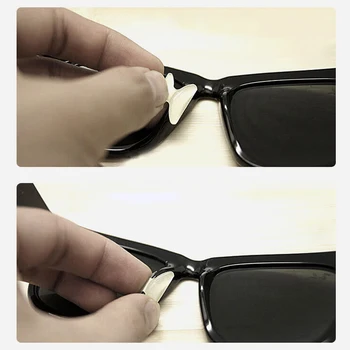 Koristno 50Pairs/Veliko Mehko Non-slip Silikonski Nos Tipke Za Očala Očala Nos Blazinice Za sončna Očala, Očala Dodatki