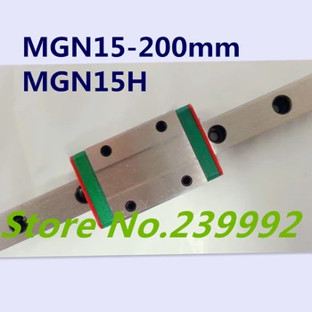 Kossel MGN15 200mm 15 mm mini linearno vodilo MGN15 200mm železniškega z MGN15H prevoz za X, Y, Z osi 3d tiskalnik deli