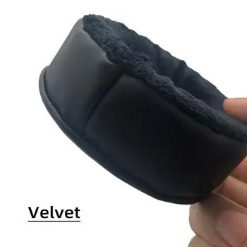 KQTFT Žamet Zamenjava EarPads za JVC HA-G11 HAG11 Ušesnih Blazinic Deli Earmuff Kritje Blazine Skodelice