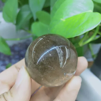 Kristalno kroglo Naravnih dimljen quartz področju žogo gemstone shpere Fengshui doma dekoracijo