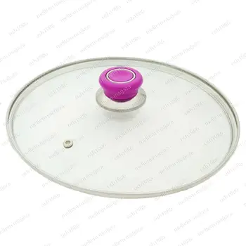 Kuhinjska Stekla Pot Pokrov, ki je Primerna za Vse Ponev 20 cm FUKSIJA N11-0906