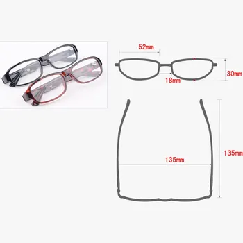 Kvadratek smolo obravnavi očala ultralahkih očala moški ženske retro slogu visoke kakovosti presbyopic očala starejše očala