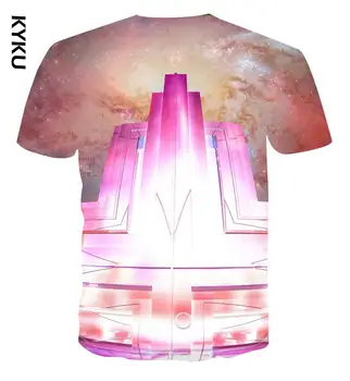 KYKU novo 3D t-shirt za moške poletne T-shirt 3D tisk T-shirt kratek rokav mavrica T-shirt z ulice stila men ' s s-6xl