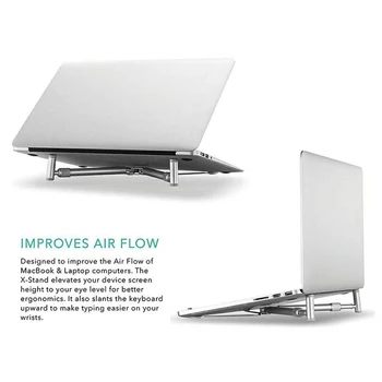 Laptop X Nosilec, Prenosni Večnamenski Shranjevanje Zložljivo Aluminija Podporo Okvir, Splošna Prenosnik Za Hlajenje Nosilec