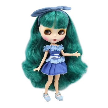 LEDENO DBS Blyth lutka, ki se oblikuje lutka 1/6 bjd skupni organ mat obraz zeleni, valoviti lasje 30 cm lutka dekleta darilo