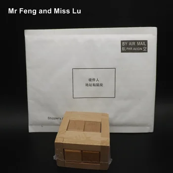 Lesena Kocka Magic Box Tradicionalni Sestavljanke Kong Ming Zaklepanje Igrača