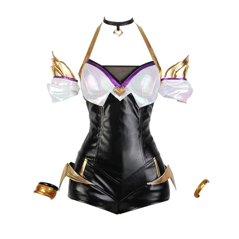 LOL KDA Ahri/Kai'sa cosplay kostum enotno lasuljo slušalke rekviziti Dodatki, obleke Halloween kostumi za ženske cos