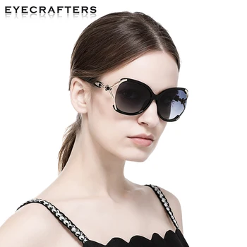 Luksuzne blagovne Znamke Oblikovalec HD Polarizirana sončna Očala Ženska Dame Moda Gradient sončna Očala UV400 Oversize Ženska Očala Oculos