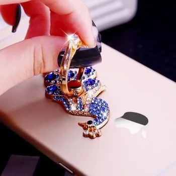 Luksuzni Bling Diamond Kovinski Mobilni Telefon Prst Prstan Nosilec 360 Vrtenje Stojalo za iPhone, Samsung Huawei Xiaomi NASPROTNEGA VIVO Primeru