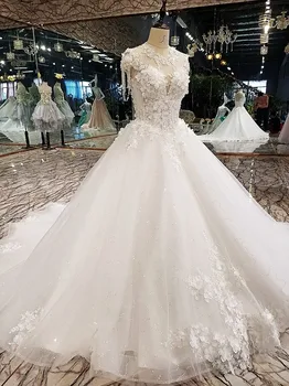 Luksuzni Princesa Rdeče/Bela plus velikost Cvetje Žogo Obleke Poročne Obleke 2020 Nevesta Obleko vestidos de noiva haljo de mariage