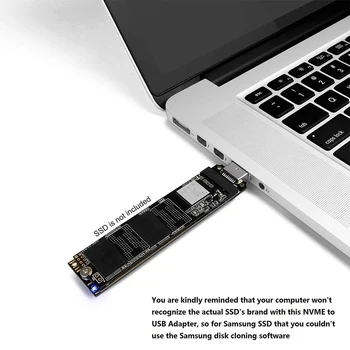 M. 2 Za USB3.1 SSD Zamenjava Stabilno M Ključ NVME Deli NGFF Pretvornik Hitro High Performance vmesniško Kartico Praktično Orodje