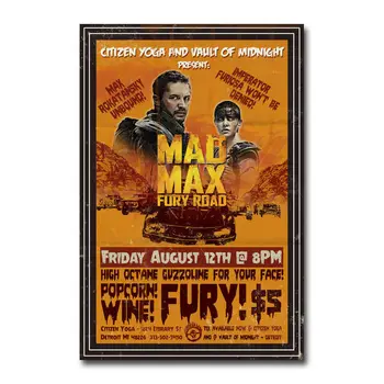 Mad Max Fury Road Movie 2 Svileno Krpo Plakat Umetnosti Spalnica Dekoracijo