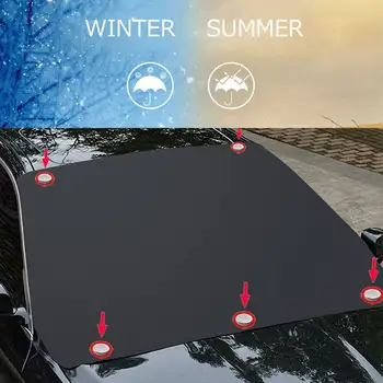 Magnetni Vetrobransko steklo Avtomobila Dežnik Kritje UV Zaščito Avtomobila Sprednji strani vetrobranskega stekla Sneg, Sonce, Senco Pokrov
