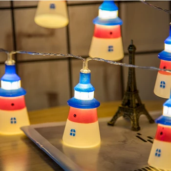 Majhen Svetilnik Svetlobe LED Niz Mornarice Slog Romana 1,5 m 10led Zaprtih Oseb Poroke Festival Uporabo Okrasni Niz Svetlobe