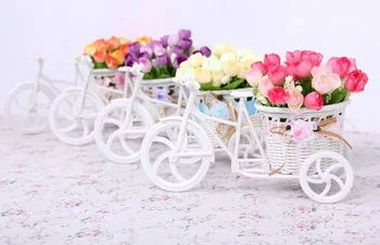 Mala Tricikel Cvetna Košarica Vaza Vaze Shranjevanje Za Svate Domovih Vrt Urad Za Dekoracijo