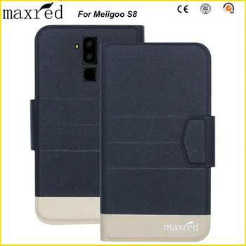 Maxred 5 Barve Original!Meiigoo S8 Primeru Visoko Kakovost Flip Ultra-tanek Luksuzno Usnjeno Denarnico, Telefon Primeru Za Meiigoo S8 Pokrov