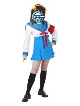 Melanholijo of Haruhi Suzumiya Cosplay Kostum Šolsko Uniformo