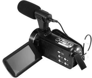 MIC-06 Telefon Mikrofon Mini Prenosni 3,5 mm Hladilnik Telefon Video Kamero Intervju Mikrofon Z Muff Za iPhone, Samsung Mic