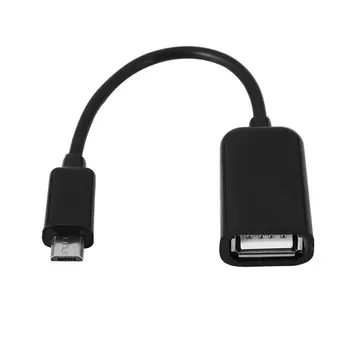 Micro USB Moški Ženski USB Host OTG Kabel Mini USB Kabel za Tablični RAČUNALNIK, Mobilni Telefon, MP4 MP5 Črna