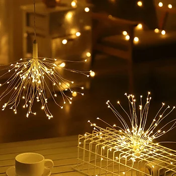 MIFLAME LED Niz svetlo Srebrne Žice Pravljice toplo bela Garland Doma Božič svate, Dekoracijo, ki ga Poganja Baterija Testo