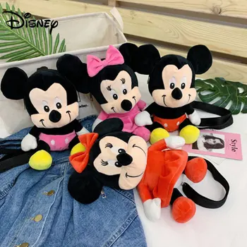 Miki Miška Minnie Mouse Torba Mini Nahrbtnik za Otroke, Otroci Nahrbtnik Ramo Torbe, Pliš Igrače, Lutke za Otroke Darilo za Rojstni dan