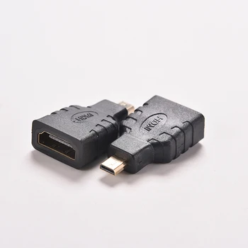 Mikro-HDMI Moški-HDMI Ženski Pretvornik pozlačeni Adapter Adapter Za Xbox 360 Za PS3 HDTV HDMI Kabel Podaljšek Priključek