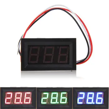 Mini DC 0-10V RGB LED Panel digital display (Digitalni Zaslon Merilnik Napetosti Voltmeter