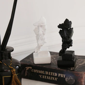 Mini Povzetek Znak Dekoracijo Za Dom Ornament Urad Peščenjak Smolo Figur Dekor Darilo Kip, Kiparstvo Člen Obrti