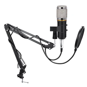 MK-F200TL Odmev Mikrofonski Komplet 360° Univerzalno Konzolni Nosilec Sidra Live K Pesem Kondenzatorski Mikrofon Set