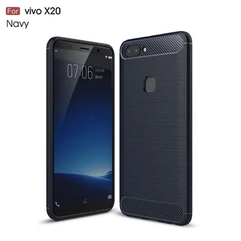 Mobilephone Primeru za VIVO X20 X20PLUS 50pcs Ogljikovih Vlaken krepak težka kritje za VIVO Y79/V7 plus primeru Brezplačnih DHL Dostava