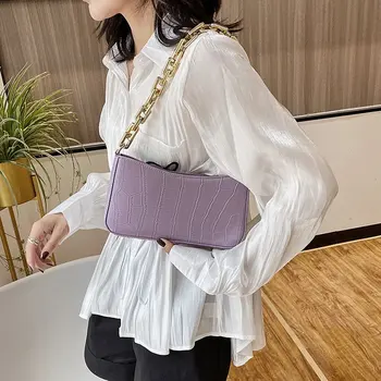 Moda krokodil vzorec kruh torba MINI PU usnje torba ženske 2020 verigo design luksuzni ženski torbici potovanja