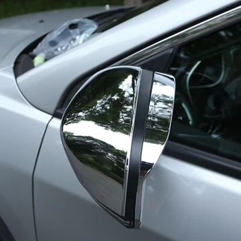 Moj Dober Avto, ABS Chrome Avto Rearview Mirror zaščitni Pokrov Dež Vizir Nalepke za Nov Jeep Compass Renegade avto Dodatki
