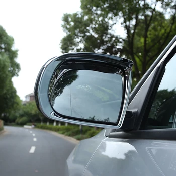 Moj Dober Avto, ABS Chrome Avto Rearview Mirror zaščitni Pokrov Dež Vizir Nalepke za Nov Jeep Compass Renegade avto Dodatki