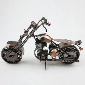 Motorno Kolo Figurice Model Retro Motornih Figur Kovinski Okras Ročno Železa Motocikla Prop Vintage Doma Dekor Otrok Igrača