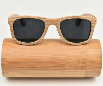 Moški Ženske Polarizirana bambusa sončna očala blagovne Znamke Oblikovalec au Visoko Kakovostnega Lesa Okvir cr39 leče lesene sončna očala