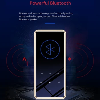 MP3 Predvajalnik 8GB Bluetooth 4.0 MP4 Predvajalnik Glasbe s Slušalkami, 1,5-Palčni zaslon TFT Zaslon, FM Radio, Hi-fi Smart Snemanje zvoka