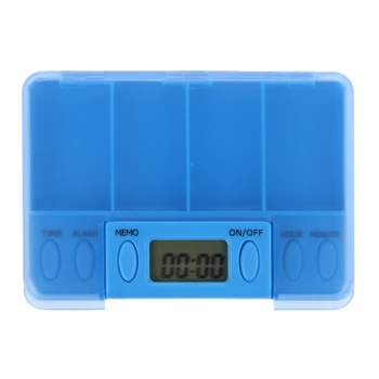 Multi-Alarm 8-Krat Timer 4 Omrežij Medicine Polje Opomnik za Shranjevanje Tablet Primeru 28GA
