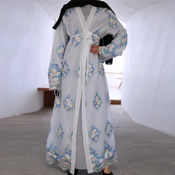 Muslimanske Ženske Dubaj Ramadana Kimono Abaya Hidžab Obleko Caftan Turški Islamska Oblačila Tam Kaftan Haljo Musulman Bangladeš Abayas Islam