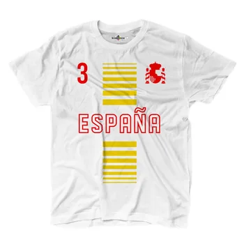 Najnovejši 2019 Moda Rokavi Bombaža T-Shirt Modni T-Shirt Nacionalni Sporter Španija 3 Soccers Evropske Scudo Majica S Kratkimi Rokavi Moški