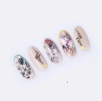 Najnovejši Hanyi serije 321 322 3d nalepke za nohte art decals črko besede vzorec DIY dekoracijo orodja za nohte obloge