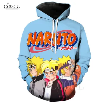Naruto Boruto Anime Hoodie Majica Naruto Uzumaki 3D Tiskanja Unisex Osebnost Hip Hop Hoodies Ulične Moški Ženske Hoody Plašč