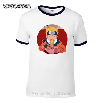 Naruto Ramen Drem Manga Vzorec Tiskanja Tshirt Moški Tshirt Edinstveno Smešno Oblikovanje T-Shirt Hip Hop Poletnih Oblačil, Japonske Anime Camiseta