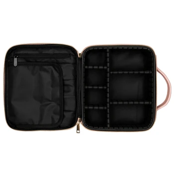 [NAS-W]Professional, High capacity Večplastne Tkanina Oxford Prenosni Potovanja Ličila Pink Bag 190813215