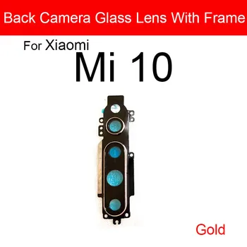 Nazaj Zadnja Kamera, Objektiv steklen Pokrov Okvir Za Xiaomi Mi 10 Pro 10pro Glavni Velik Fotoaparat Zajema Okvir + Nalepka Zamenjava Repir