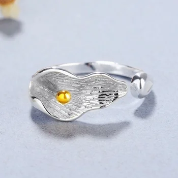 Nepravilna ne vintage suave bloqueio corrente tajski anel de prata 925 prata esterlina tamanho ajustável anel jóias atacado