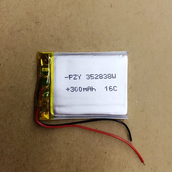 New vroče 352838 tahografske navigator MP3 3,7 v litij-polimer baterija vgrajene baterije za ponovno polnjenje 300mAh Li-ion Celice