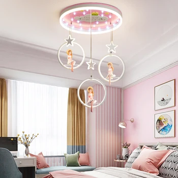 Nordijska dekle spalnica dekor led luči za prostor zaprtih lestenec razsvetljavo lestenci stropne svetilke za dnevna soba dekoracijo
