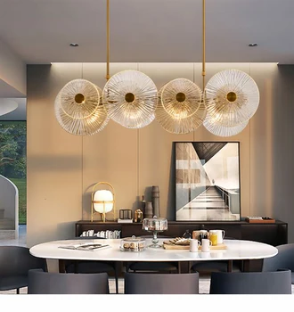 Nordijska železa zlato obesek svetlobe ustvarjalne obesek luči ventilador de techo hanglampen dnevna soba dekoracijo